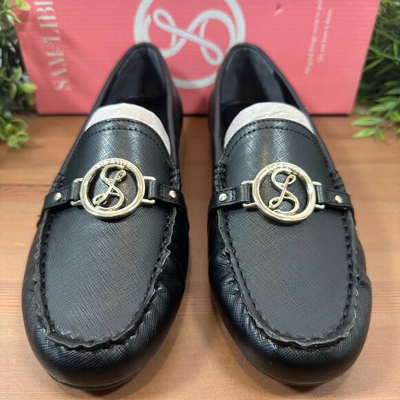 Sam & Libby Womens Lanie Logo Driver Loafers Black Size 9 - Picture 4 of 9
